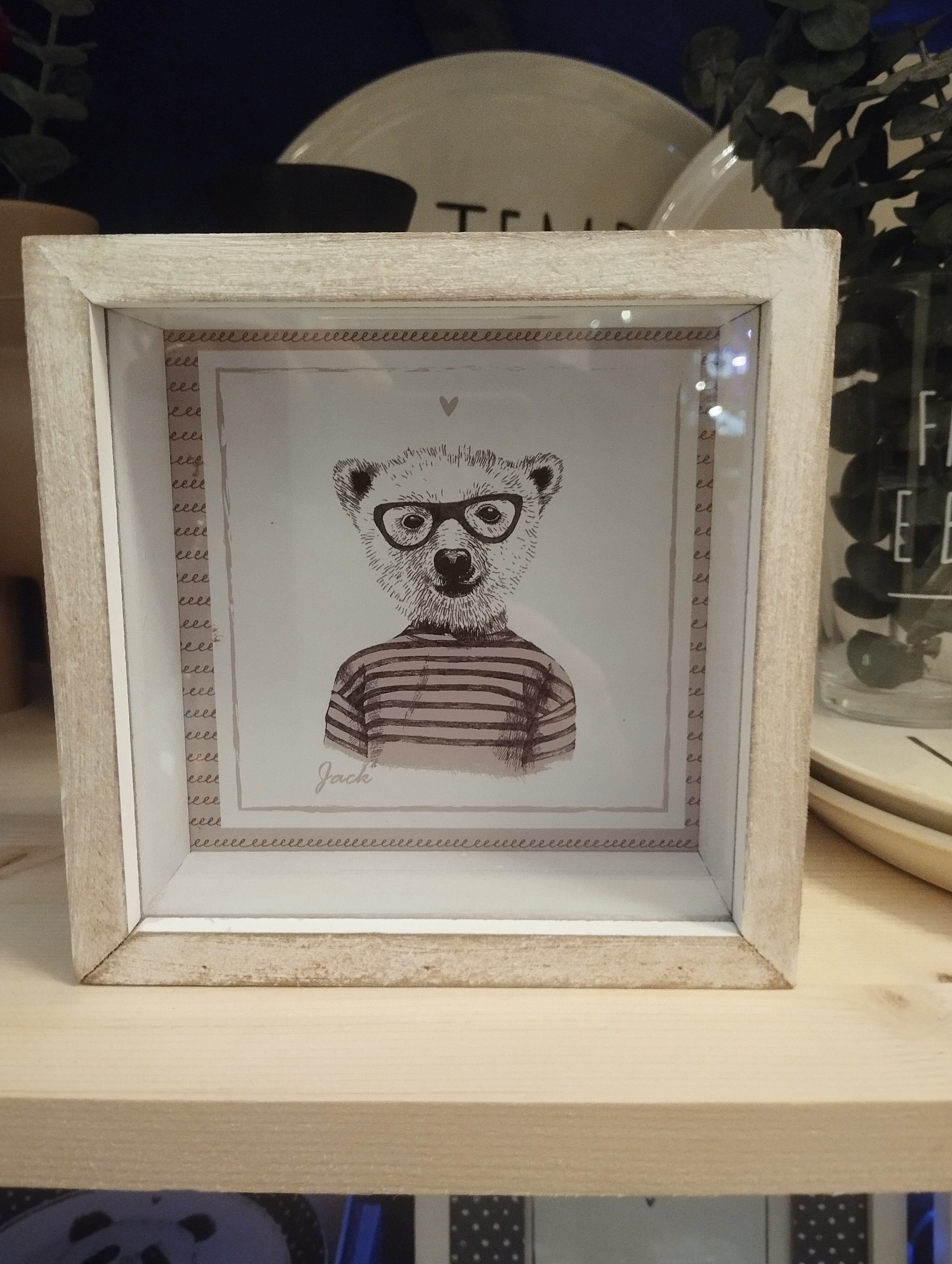 Salvadanaio quadro Artistico "George & Jack" – Risparmia con Stile! 🐼🐻❄️